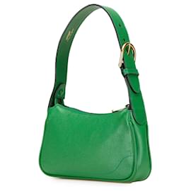 Gucci-Gucci Green Mini Leather Aphrodite Shoulder Bag-Green