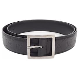 Gucci-Gucci Navy Standard Belt-Navy blue