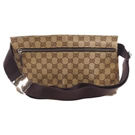 Gucci-Gucci 28566 Waist Bag-Brown,Beige