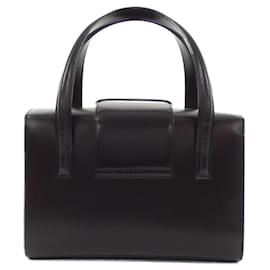 Cartier-Cartier Black Leather Handbag-Black