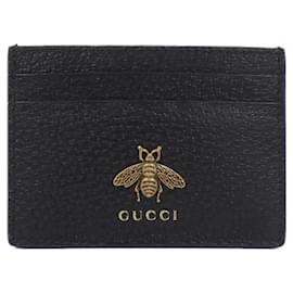 Gucci-Gucci ANIMALIER Business Card Holder-Black