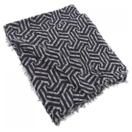 Gucci-Gucci Black and Brown Stole-Brown,Black
