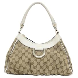 Gucci-Gucci 190525 FFPAG Shoulder Bag-Beige,Cream