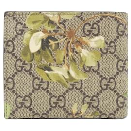 Gucci-Gucci GG BLOOMS Bi-Fold Wallet-Beige,Green
