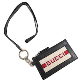 Gucci-Gucci 523815 CWGRN Business Card Holder-Black
