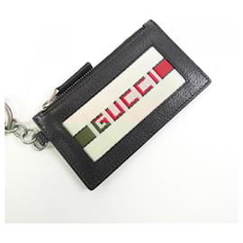 Gucci-Gucci 523815 CWGRN Business Card Holder-Black