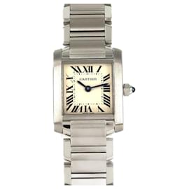 Cartier-Cartier Tank Francaise SM W51008Q3 Stainless Steel Wristwatch-Other