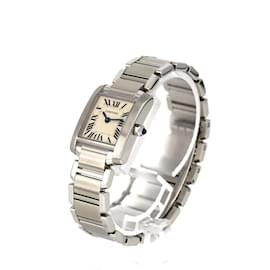Cartier-Cartier Tank Francaise SM W51008Q3 Stainless Steel Wristwatch-Other