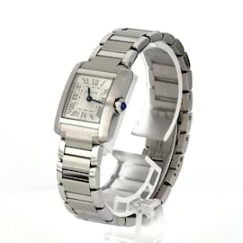 Cartier-Cartier Tank Francaise SM WSTA0065 Stainless Steel Wristwatch-Other