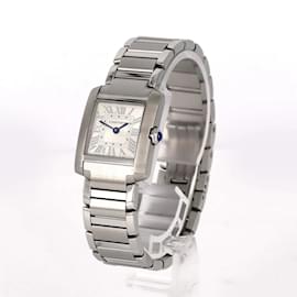 Cartier-Cartier Tank Francaise SM WSTA0065 Stainless Steel Wristwatch-Other