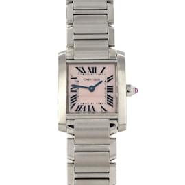 Cartier-Cartier Tank Francaise SM W51028Q3 Stainless Steel Wristwatch-Other