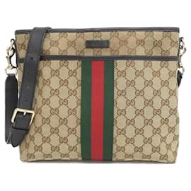 Gucci-Gucci 388926 KY9PZ Shoulder Bag-Black,Beige