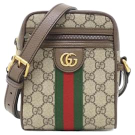 Gucci-Gucci Ophidia 598127 96IWT Shoulder Bag-Brown,Beige