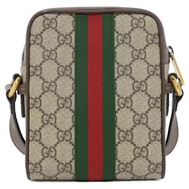 Gucci-Gucci Ophidia 598127 96IWT Shoulder Bag-Brown,Beige