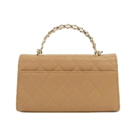 Chanel-Chanel AP3238 Brown Grained Calfskin Handbag-Brown