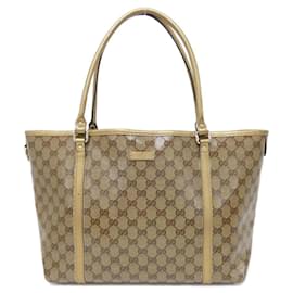 Gucci-Gucci 197953 Handbag-Beige,Golden