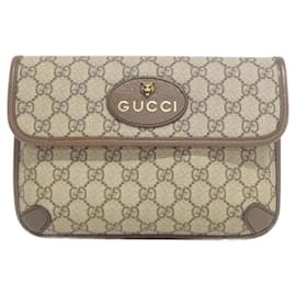 Gucci-Gucci NEO VINTAGE 493930 9C2VT Waist Bag-Brown,Beige