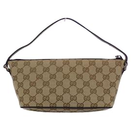 Gucci-Gucci 039 1103 Handbag-Beige,Dark brown
