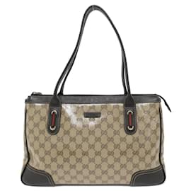 Gucci-Gucci 293599 FZIPG Handbag-Beige,Dark brown