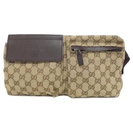 Gucci-Gucci 28566 Waist Bag-Brown,Beige