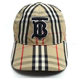 Burberry-Casquette de baseball à carreaux Burberry-Marron,Beige