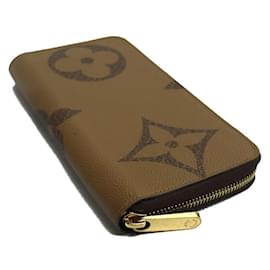 Louis Vuitton-Louis Vuitton Monogram Reverse Zippy Wallet-Brown,Monogram