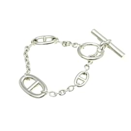 Hermès-Hermes Chaine D'ancre Farandole Charm Bracelet-Silvery