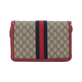 Gucci-Gucci QUEEN MARGARET 524356 9I6BT Shoulder Bag-Red,Beige