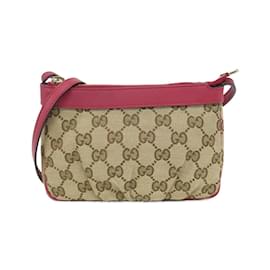 Gucci-Gucci 256899 Shoulder Bag-Red,Beige