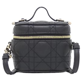 Christian Dior-Christian Dior Micro Lady Vanity Case Handbag-Black