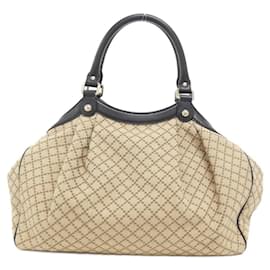 Gucci-Gucci Sukey Handbag-Black,Beige