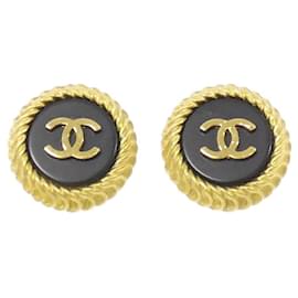 Chanel-Chanel 04378 Clip Earrings-Black
