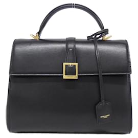 Saint Laurent-Saint Laurent Le Fermoir Small Handbag-Black