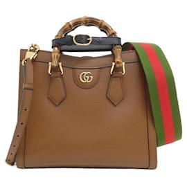 Gucci-Gucci DIANA 702721 U3ZDT Handbag-Brown