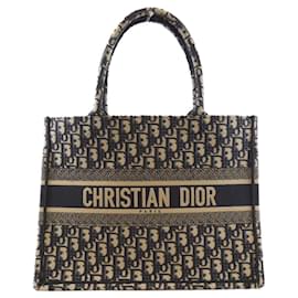 Christian Dior-Christian Dior Oblique Book Tote Medium Handbag-Blue