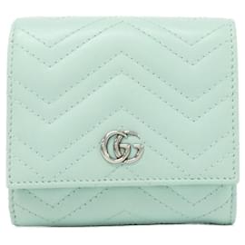 Gucci-Gucci GG Marmont Bi-Fold Wallet-Green