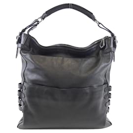 Christian Louboutin-Christian Louboutin Black Leather Shoulder Bag-Black