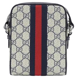 Gucci-Gucci Ophidia 598127 96IWN Shoulder Bag-Blue,Beige