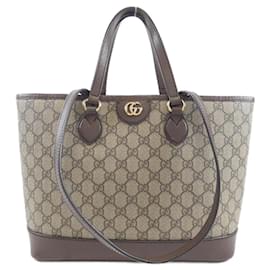 Gucci-Gucci Ophidia Handbag-Brown,Beige