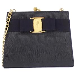 Salvatore Ferragamo-Salvatore Ferragamo Calfskin Shoulder Bag-Other