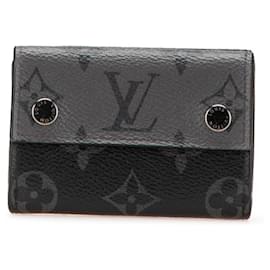 Louis Vuitton-Louis Vuitton Monogram Eclipse Tri-fold Wallet-Brown,Black,Monogram