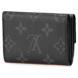 Louis Vuitton-Louis Vuitton Monogram Eclipse Tri-fold Wallet-Brown,Black,Monogram