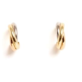 Cartier-Cartier Trinity Classic Gold Hoop Earrings-Golden