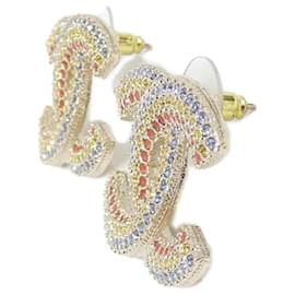 Chanel-Chanel AB9868 Stud Earrings-Pink,Blue,Yellow