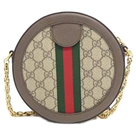 Gucci-Gucci Ophidia Shoulder Bag-Brown,Beige