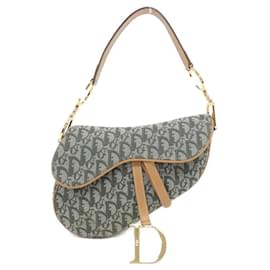 Christian Dior-Christian Dior Green Saddle Shoulder Bag-Green