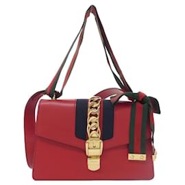 Gucci-Gucci Sylvie 421882 CVLEG Shoulder Bag-Other