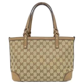 Gucci-Gucci GG Canvas Handbag-Beige