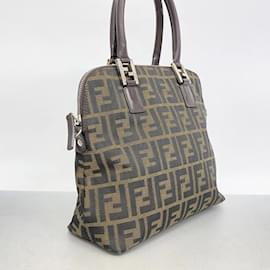 Fendi-Fendi Brown Zucca Handbag-Brown