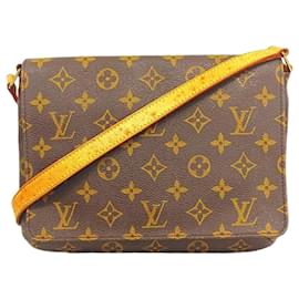 Louis Vuitton-Louis Vuitton Monogram Musette Tango Shoulder Bag-Brown